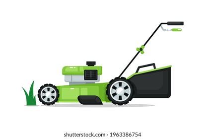 Lawn Mover Vector Isolated On White Background