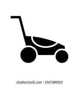 lawn mowe icon or logo isolated sign symbol vector illustration - high quality black style vector icons
