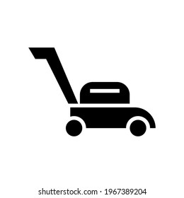 lawn mowe icon or logo isolated sign symbol vector illustration - high quality black style vector icons
