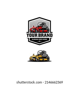 Lawn Mower - Lawn Care Isolated Logo Vector