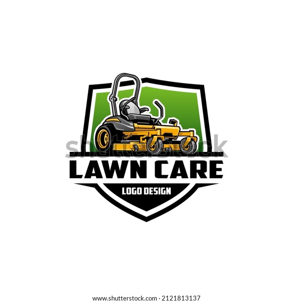 lawn\
mower - lawn care and service isolated logo\
vector	