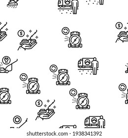 Ilustración De Línea Delgada Del Vector Del Equipo De Ducha De Césped