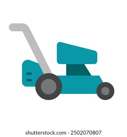 Rasenmäher flache Icon Design für den privaten und kommerziellen Gebrauch