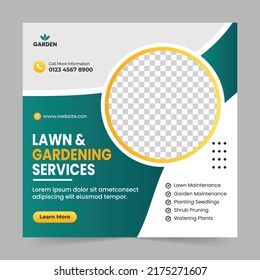 Lawn Mower Garden Or Landscaping Service Social Media Post Banner Set Or Agriculture Web Banner Template With Green Background Mowing Poster, Leaflet, Poster Design. Grass,  Agro Farm