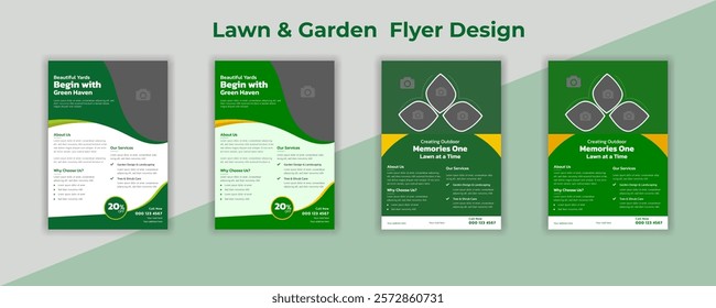 Lawn Mower, Garden, and Landscaping Service Postcard Template | Agro Firm EDDM Postcard Design Bundle | Every Door Direct Mail Lawn Care Postcard | Best Lawn Care Service Flyer Template