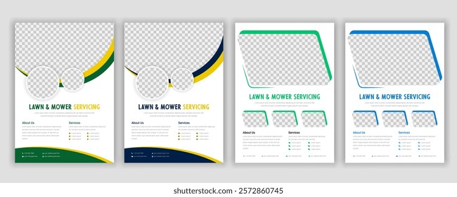 Lawn Mower, Garden, and Landscaping Service Postcard Template | Agro Firm EDDM Postcard Design Bundle | Every Door Direct Mail Lawn Care Postcard | Best Lawn Care Service Flyer Template