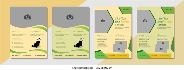 Lawn Mower, Garden, and Landscaping Service Postcard Template | Agro Firm EDDM Postcard Design Bundle | Every Door Direct Mail Lawn Care Postcard | Best Lawn Care Service Flyer Template