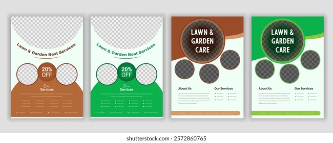 Lawn Mower, Garden, and Landscaping Service Postcard Template | Agro Firm EDDM Postcard Design Bundle | Every Door Direct Mail Lawn Care Postcard | Best Lawn Care Service Flyer Template