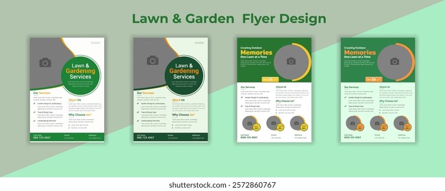 Lawn Mower, Garden, and Landscaping Service Postcard Template | Agro Firm EDDM Postcard Design Bundle | Every Door Direct Mail Lawn Care Postcard | Best Lawn Care Service Flyer Template