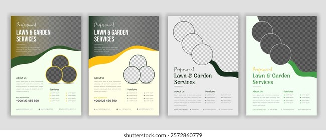 Lawn Mower, Garden, and Landscaping Service Postcard Template | Agro Firm EDDM Postcard Design Bundle | Every Door Direct Mail Lawn Care Postcard | Best Lawn Care Service Flyer Template