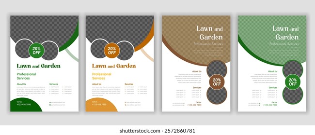 Lawn Mower, Garden, and Landscaping Service Postcard Template | Agro Firm EDDM Postcard Design Bundle | Every Door Direct Mail Lawn Care Postcard | Best Lawn Care Service Flyer Template