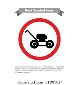 Lawn mower icon