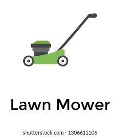 Lawn mower icon design