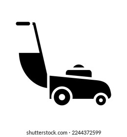 lawn mower icon flat vecktor trendy popular simple, 