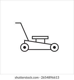lawn mower icon illustration  element design