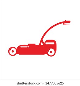 lawn mower icon logo design