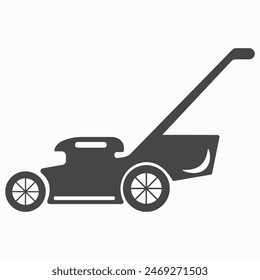 Lawn Mower Icon symbol, and vector, Can be used for web, print, and mobile