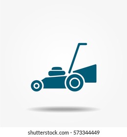 Lawn mower icon vector