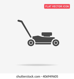 Lawn mower icon. Vector concept illustration for design.