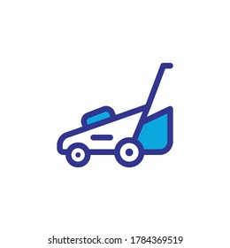 lawn mower icon vector design trendy