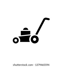 Lawn mower icon, vector illustration. Flat design style. vector lawn mower icon illustration isolated on white, lawn mower icon Eps10. lawn mower icons graphic design vector symbols.
