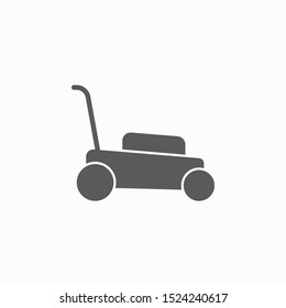 lawn mower icon, mower vector illustration