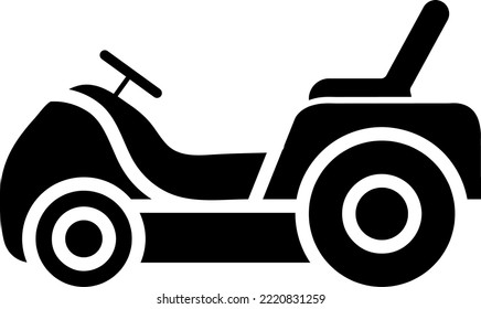 lawn mower icon vector illustration on white background