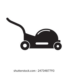Rasenmäher Symbol Vektorillustration Logo Design