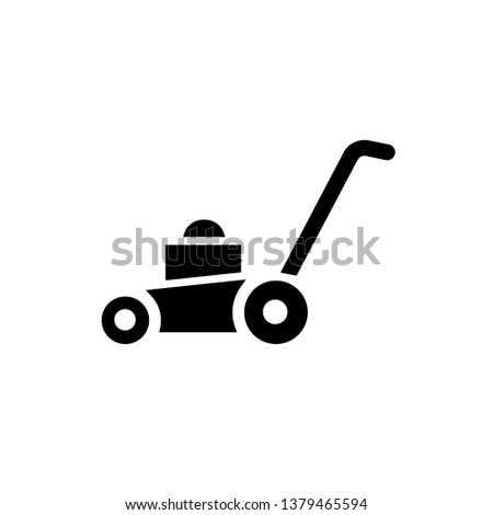 Lawn mower icon, vector illustration. Flat design style. vector lawn mower icon illustration isolated on white, lawn mower icon Eps10. lawn mower icons graphic design vector symbols.