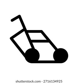 Rasen-Mäher Symbol Vektor Symbol Design Illustration