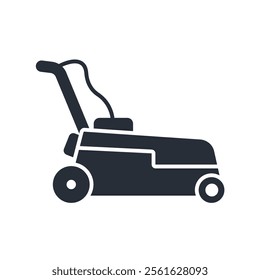 Lawn Mower icon. vector.Editable stroke.linear style sign for use web design,logo.Symbol illustration.