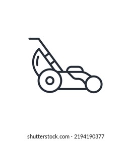 lawn mower icons  symbol vector elements for infographic web