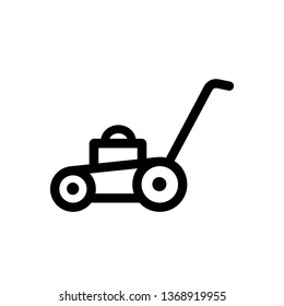 Lawn mower icon,vector illustration. Flat design style. vector lawn mower icon illustration isolated on White background, lawn mower icon Eps10. lawn mower icons graphic design vector symbols.