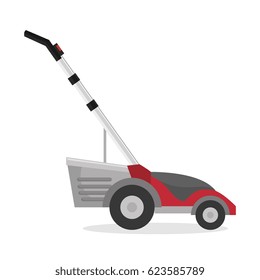 Lawn mower isolated icon