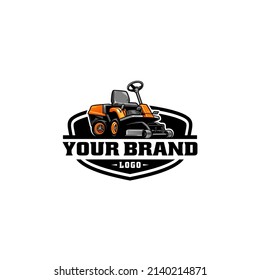 lawn mower isolated logo vector