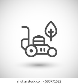Lawn mower line icon