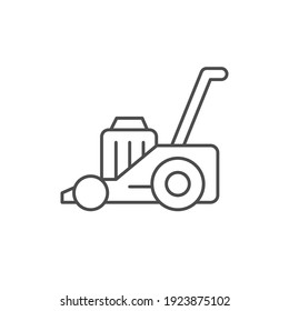 Lawn Mower Line Outline Icon