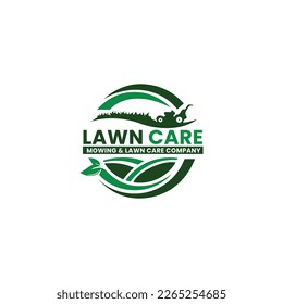 Lawn Mower Logo Design Template - Unique Design Concept For Lawn Care