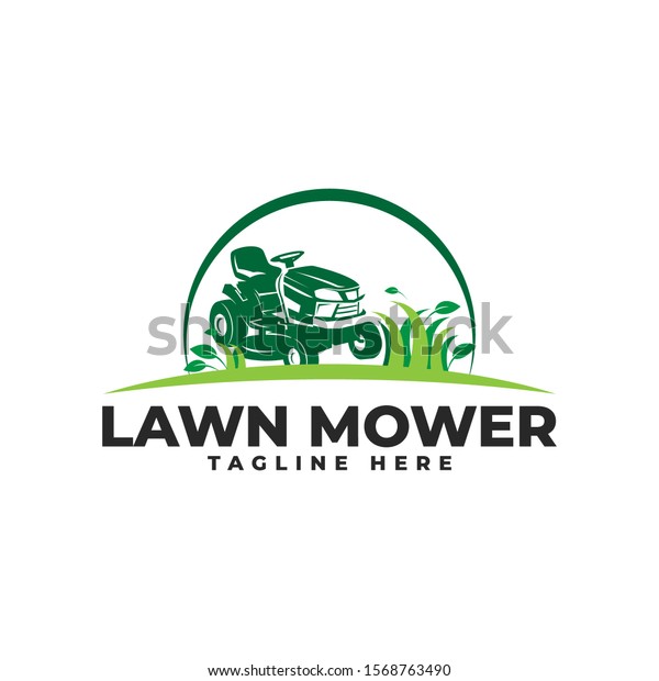 Lawn Mower Logo\
Vector Icon Illustration