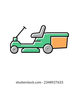 lawn mower machine color icon vector. lawn mower machine sign. isolated symbol illustration