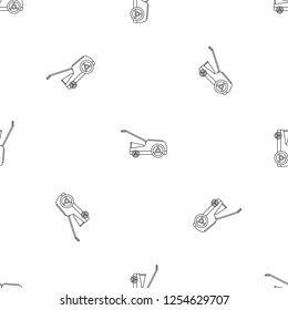 Lawn mower machine icon. Outline illustration of lawn mower machine vector icon for web design isolated on white background