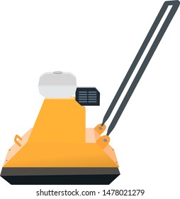 lawn mower. roller. grass-cutter. Vector illustration.