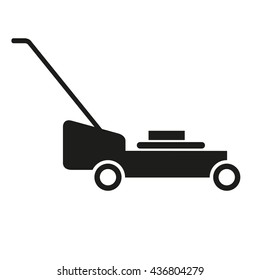 lawn mower, roller, grass-cutter vector