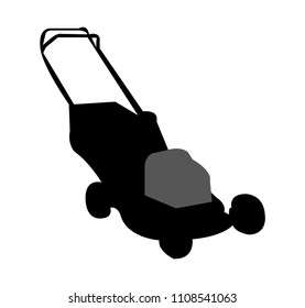 Lawn mower silhouette