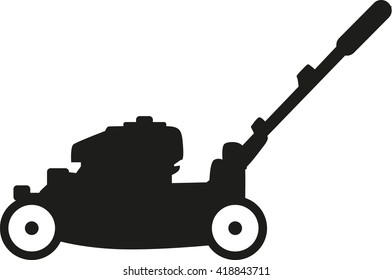 Lawn mower silhouette