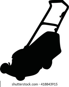 Lawn mower  silhouette