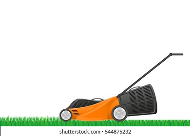 lawn mower stock vector illustration isolated on white background