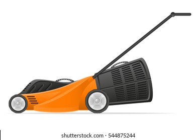 lawn mower stock vector illustration isolated on white background