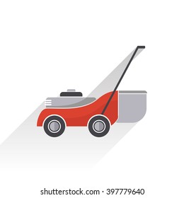 Lawn mower symbol icon, Vector illustration

