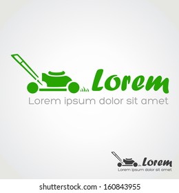 lawn mower symbol vector